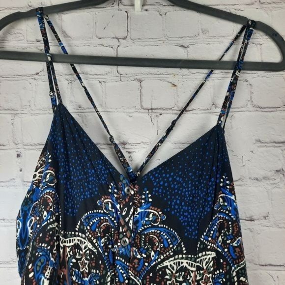 Free People Black and Blue Maxi Dress - Picture 7 of 10